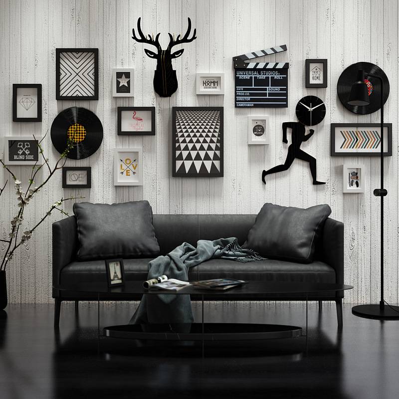 Nordic Photo Wall Decoration Living Room Photo Frame Wall Simple Creative Photo Frame Combination Wall Decoration
