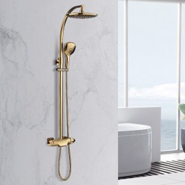 LDR Exquisite Adjustable Solid Brass 2 Function Fixed Shower Head 