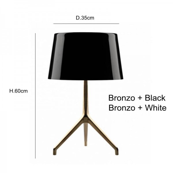  design new Brief modern decoration table lamp tripod black white light bedroom lovely decorative E27 led bulb