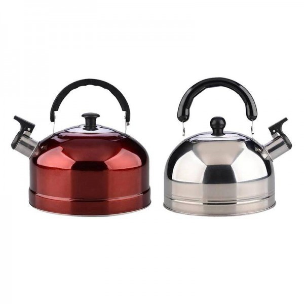 2.5L Whistling Water Kettle Cooker Thicken Stainless Steel Whistle Tea Coffee Kettle Water Bottle For Travel Camping