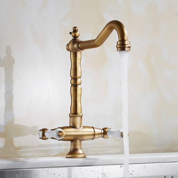 Chrome Swivel Kitchen Sink Mixer Bathroom Basin Single Handle Faucet Brass Taps 