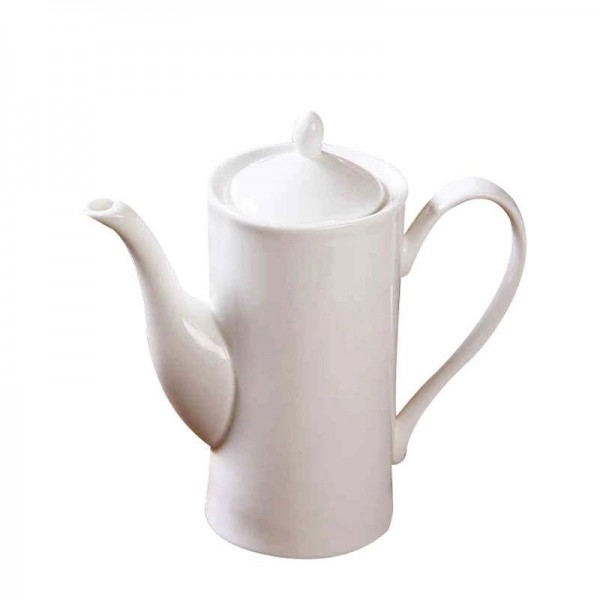 650ml Modern Coffee Milk Pot Ceramic Bone White Handle Teapot Drinkware / Home Juice Tea Water Kettle Afternoon Tea Pots