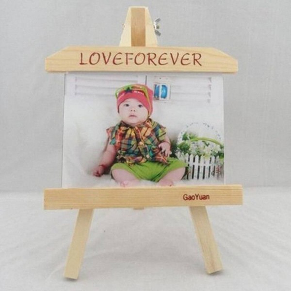 7-inch wood frame easel creative personalized photo frame product slate frames swing sets home decoration Children's Gift