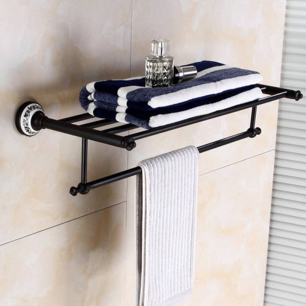 83BP Series Oil Black BronzeCopper Bathroom Accessories Towel Shelf Towel Bar Paper Holder Cloth Hook Soap Dish Cup Holder