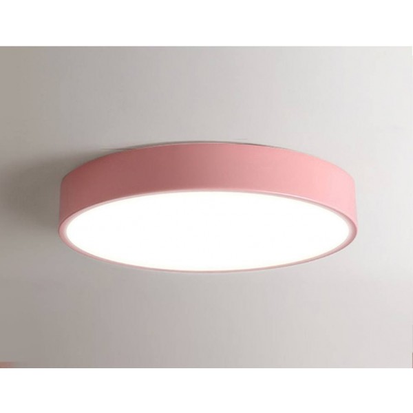 Colorful macaron ceiling lights modern simple round foyer LED decoration ceiling mounted lamp sweet lovely kids room lighting