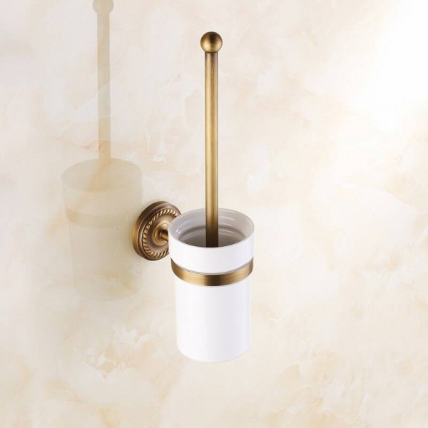 AB1 Series Antique Brass Bathroom Accessories Toilet Brush Holders with cup set Wall Mounted Sanitary wares 7008A