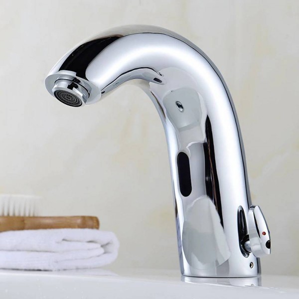 Basin Faucets Sensor Automatic infrared Bathroom Sink Faucet Touchless Inductive Electric Deck Toilet Wash Mixer Water Tap 8906