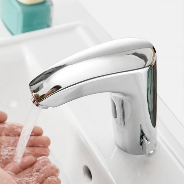 Bathroom Faucet Electric Automatic Sensor Faucet Touchless Kitchen Sink Basin Battery Power Hot And Cold Water Mixer Taps 8024