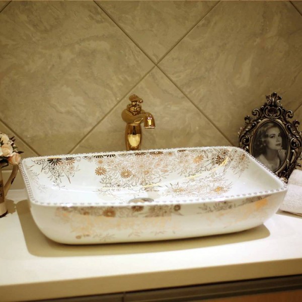  ceramic sinks wash basin Ceramic Counter Top Wash Basin Bathroom Sinks white bathroom sink bowl vessel