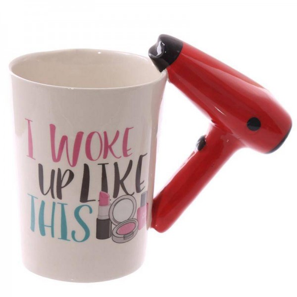 Creative 3D Hand Painted Ceramic Cup Hair Dryer Handle Coffee Cup Mug Ceramic Cups Used To Hold Water Milk Coffee Etc