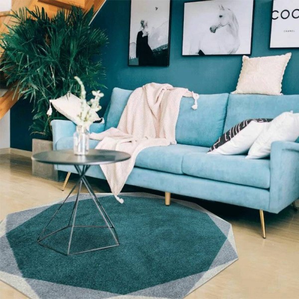 Creative geometric round carpet living room coffee table blanket bedroom study hanging chair cushion round floor mat computer ch