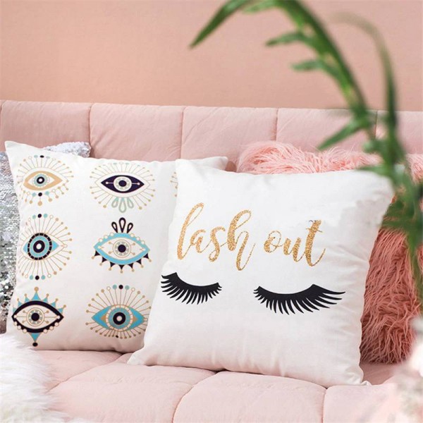 Cute Girl Lips Cushion Cover Embroidery Window Grille Car Covers Coussin Sofa Home Decor Pillow Case Festival Almofadas Cojines