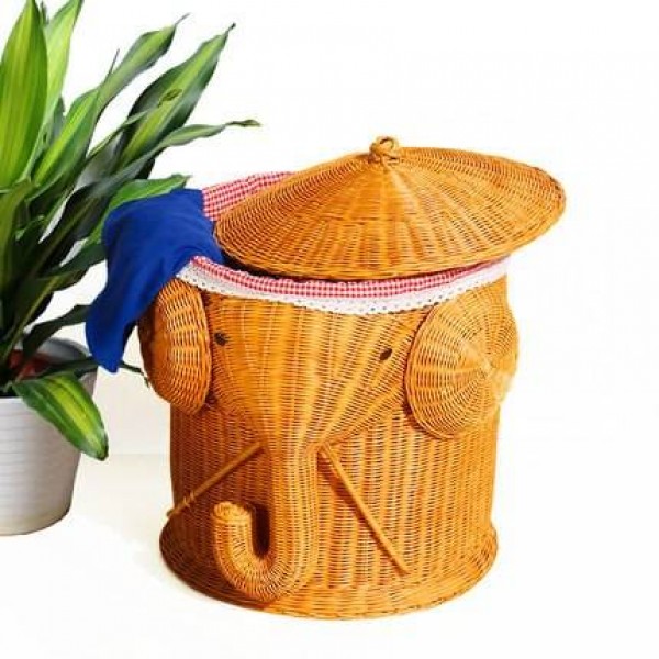 Dirty clothes storage basket dirty clothes basket toy glove box rattan Large cloth rustic basket shelf clothing bucket