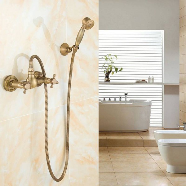 Euro design antique bronze smart shower kit bathroom bathtub faucet shower hand shower head