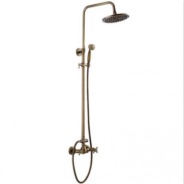 European-style retro antique copper shower shower set shower tub shower faucet XT305
