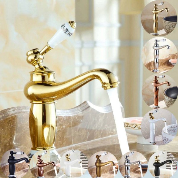  Contemporary Antique Brass faucets Bathroom Sink Basin Faucet Mixer water Tap Home Improvement 9031AP