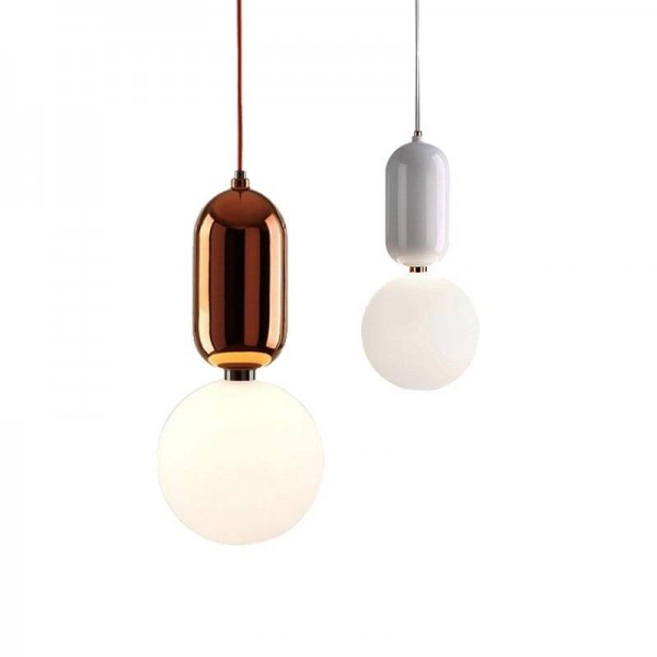 Glass ball branching Drop Hanging Light Modern Bottle Chandelier Light for kitchen living room office home decoration