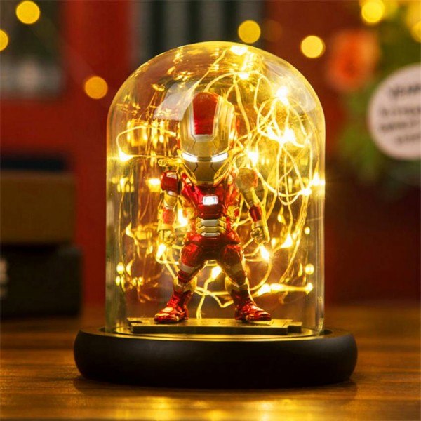 Hero Spider LED Table Lamp Marvel Super Iron Man Hulk Deadpool LED Lamp Night Light Multicolor Christmas Decor Kids Gift Toys
