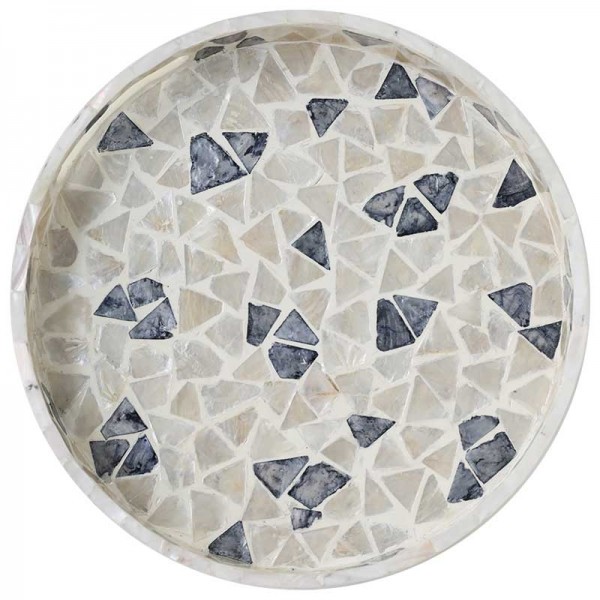  InsFashion simple and elegant geometrical limited-edition colorful shell tray for japanese style home decoration