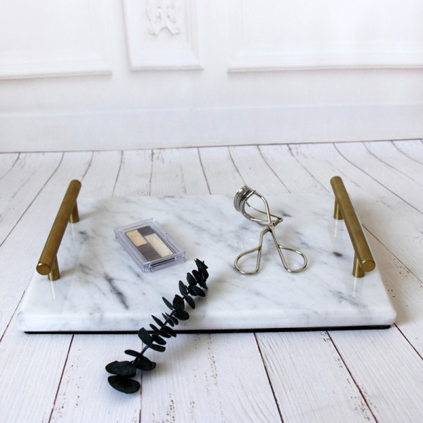  InsFashion super popular high-end handmade marble serving tray for nobiliary wedding party event and home decor