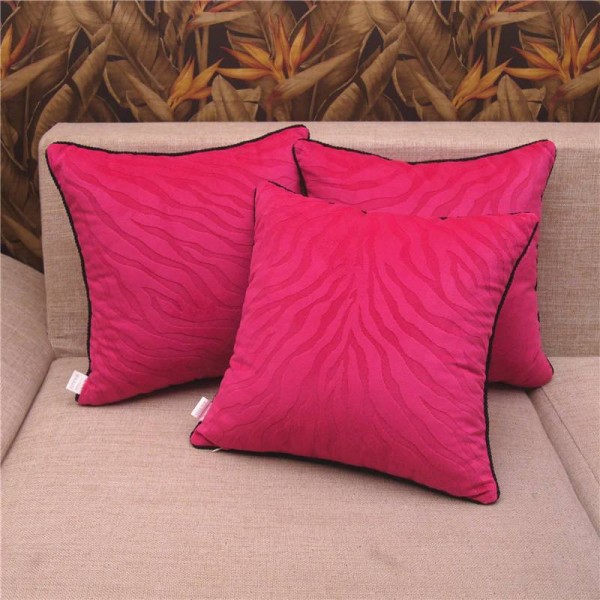 Luxury Creative Floral Stripe 1 Pc Cushion Cover Flannel Cushion For Sofa Decor Throw Pillow Model Room Decor Couch,Coreless