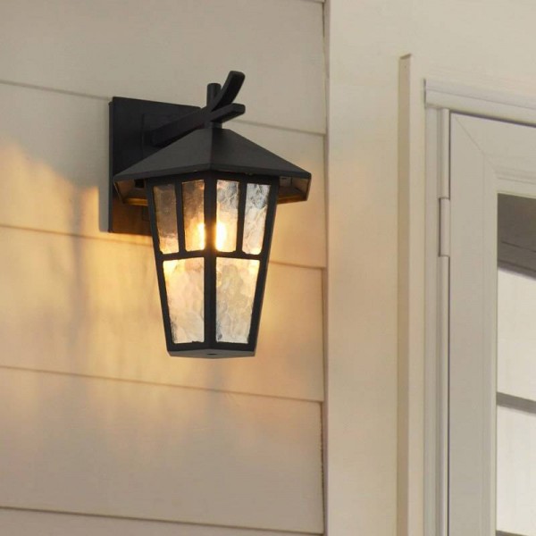 Modern Loft lamps Vintage Outdoor Wall Lamp Hexagonal Simple Outdoor e27 wall light Waterproof Courtyard Lamp Balcony Lantern