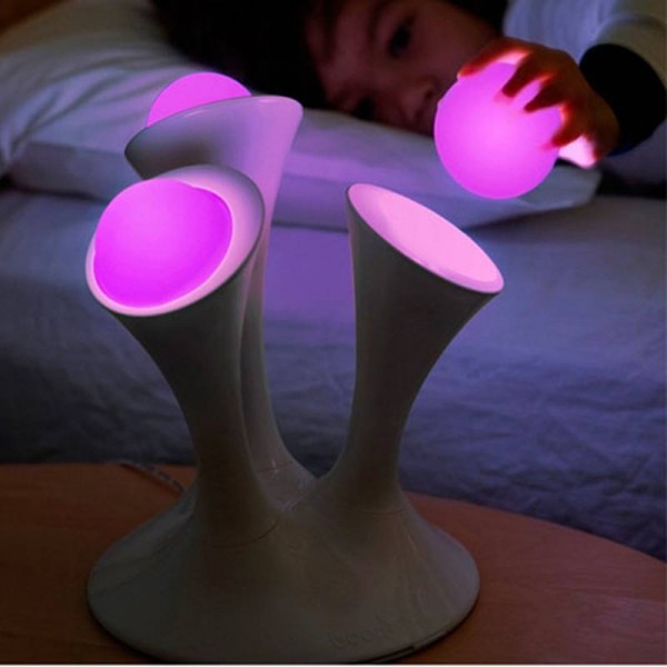 Mushroom shape 7 Color gradient magic Night Lights Glowing Balls Creative LED bedside sleep table Lamps Support EU/US/UK/AU Plug