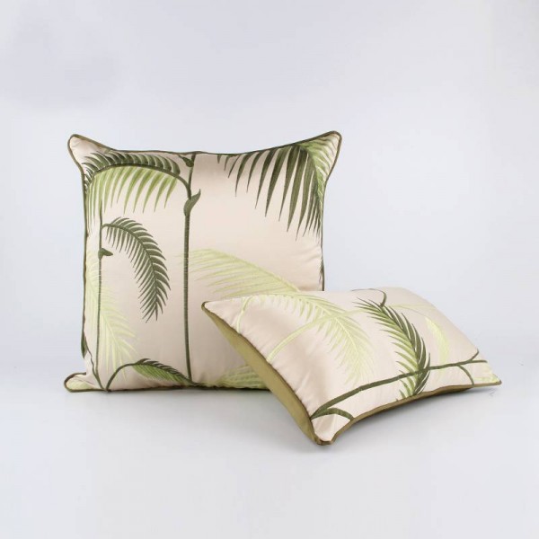 Noble Luxury Classical Plants Sofa Cushion Cover Living Room Bamboo Embroidery Wedding Decor Pillowcase Car almofadas cojines