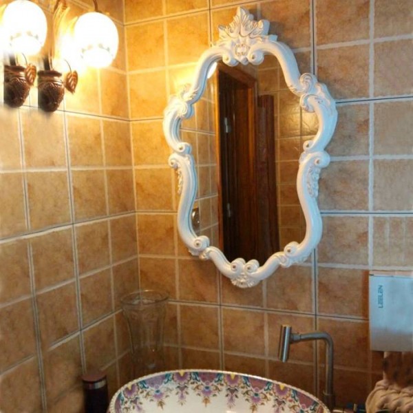 Nordic European Bathroom American Cosmetic Mirror Bath Toilet Basin Decoration Hanging wall decorative mirror