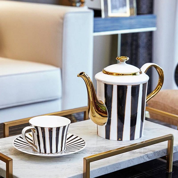 Simple European coffee cup set model room set home luxury gift