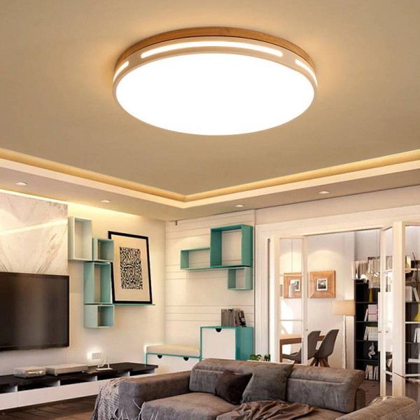 Ultra-thin wood ceiling LED Living room lights ceiling fixtures fixture for modern ceiling lamp 6cm
