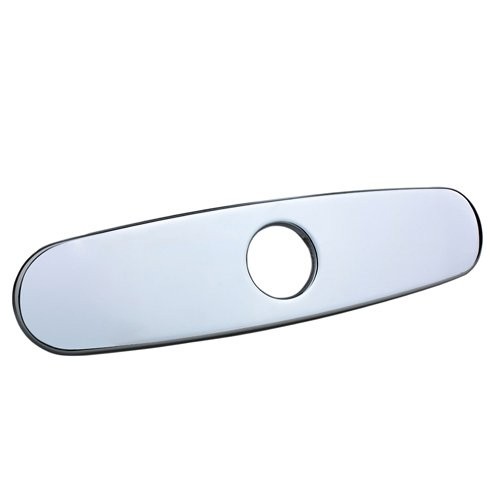 Luxury 8" Deck Plate Polished Chrome Finished for Single Hole Mounting ...
