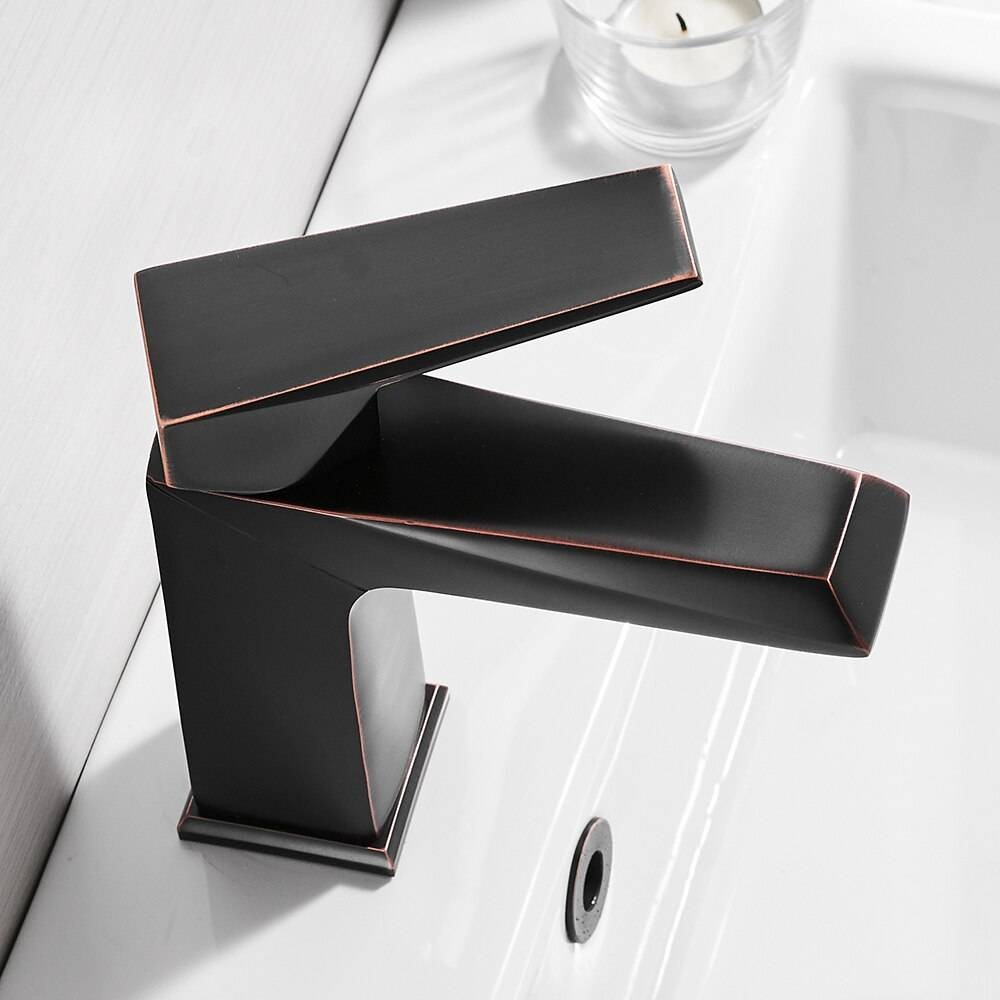 Luxury Basin Faucet Black Faucet Taps Bathroom Sink Faucet Single ...