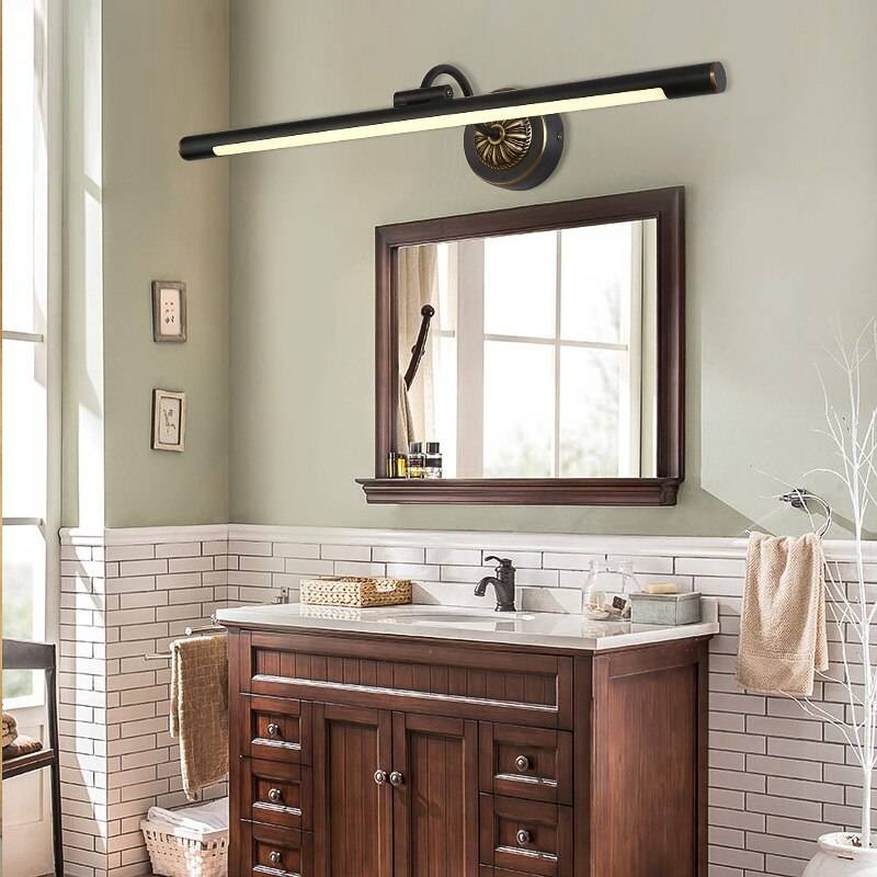 Luxury EU Copper Mirror Headlights for Bathroom LED Cabinet Lamp American Makeup Hanglamp Home ...