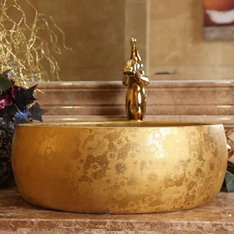Luxury Handmade Europe Style Lavobo Ceramic Bathroom Luxurious Artistic ...