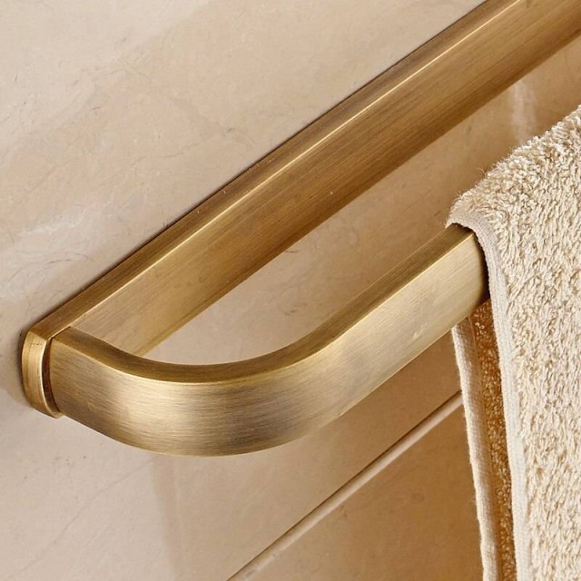 Polished Gold Brass Wall Mounted Towel Storage Ring Holder Rail Towel Holder Polished Gold Brass Wall Mounted Towel Storage Ring Holder Rail Towel Holder