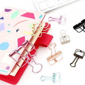 10 pcs Chic Nordic Office Paper Storage Clip Minimalist Green Ins Wrought Iron Document Handbook Storage Clip Home Sealing Clip