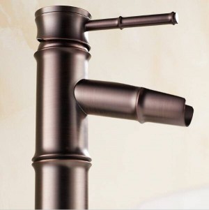 12" ORB Bamboo Oil Rubbed Bronze Bathroom Faucet Deck Mounted crane Faucet 9036O