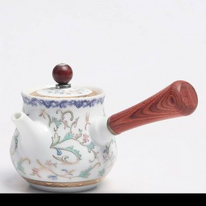 160ML Hand-painted Gold Creative Teapot Ceramic Porcelain Choi Kettle with Lid Kit Kung Fu Tea Set Pu'er Pot