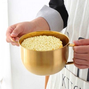 1 PCS Multifunction Noodle Bowl With Handle Ring Salad Ice Cream Soup Instant Noodle Bowl Food Container Kitchen Tablewares