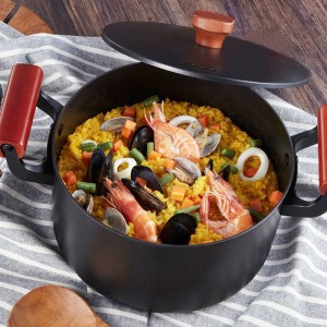 2019 Newest High Quality Family Soup Pot 4.5L Cast Iron Stockpot Cooking Pot For Gas Stove Induction Cooker