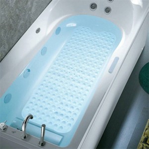 40x100cm Rectangle PVC Shower Bath Mat Non-slip Bathroom Massage Mat Suction Cup Non-slip Bathtub Carpet