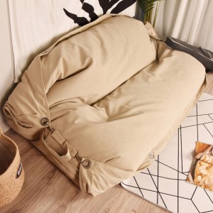 47" / 55" Modern Bean Bag Sofa Adjustable Floor Sofa Cushion Fabric in Khaki / Coffee / Blue