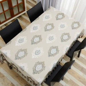 Amazing Design Embroidered Table Cloth Luxury Fine Precise Tassel Toalha De Mesa Euro Tablecloth Royal Dinning Table Covers