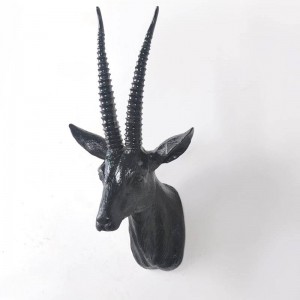 Animal Head Wall Decoration home living room European Sculptures Hanging Decorative rhino deer head resin wall decor Statue