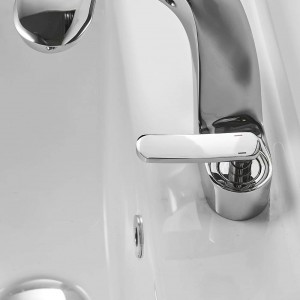 Basin Faucet Bathroom Sink Faucet Chrome Taps Basin Faucet Mixer Single Handle Hole Deck Wash Hot Cold Mixer Tap Crane 9520L