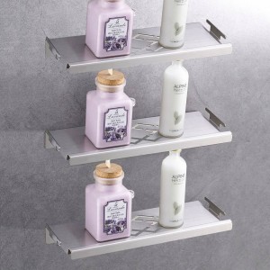 Bathroom Shelves Stainless Steel Wall Mount Shower Corner Shelf Shampoo Storage Basket Modern Home Accessories Holder LAD-18067