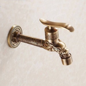 Bidcock Faucet Antique Bronze Dragon Carved Tap Bathroom Mop Faucet Washing Machine Faucet Outdoor Faucet For Garden HJ-7663F