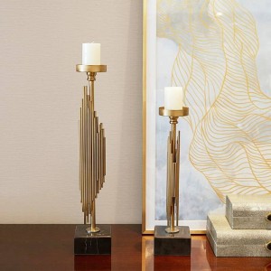 Candlestick luxury luxury model room European ornaments home table decoration candlestick