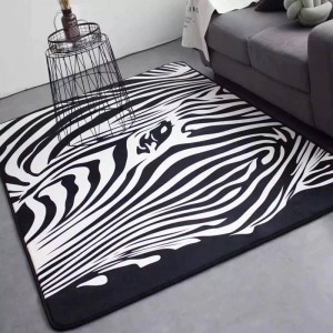 Carpet Mats zebra carpet Black and white bedroom rug living room guest room sofa bed parlor tapetes large size fashion